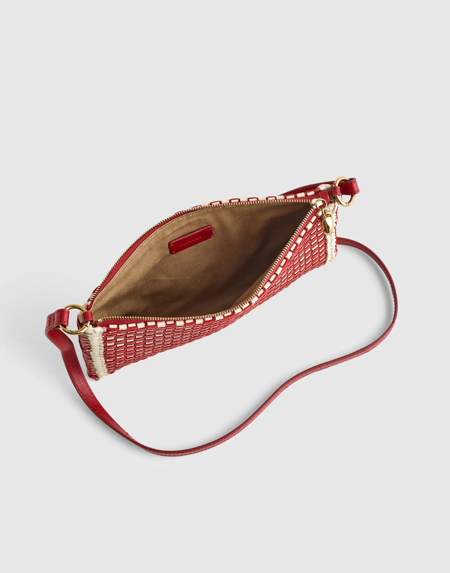 The Signature Woven Crossbody Pouch Bright Ember Multi | Madewell