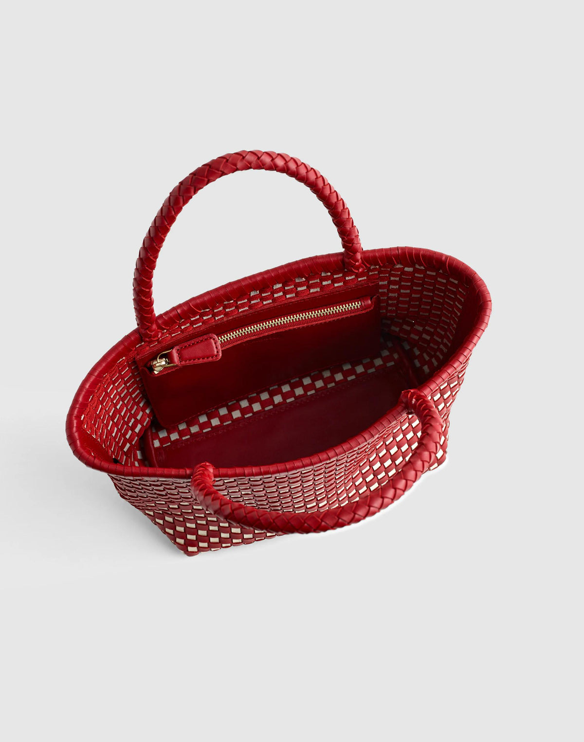 The Signature Woven Mini Tote Bright Ember Multi | Madewell