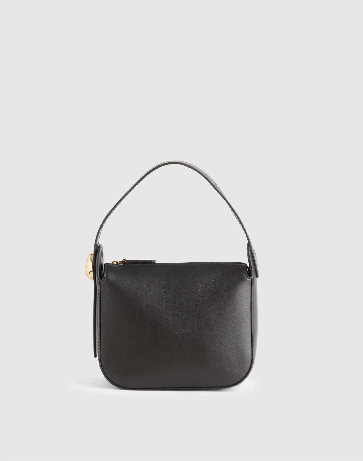 The Sculpted Metal Wristlet Bag True Black | Madewell