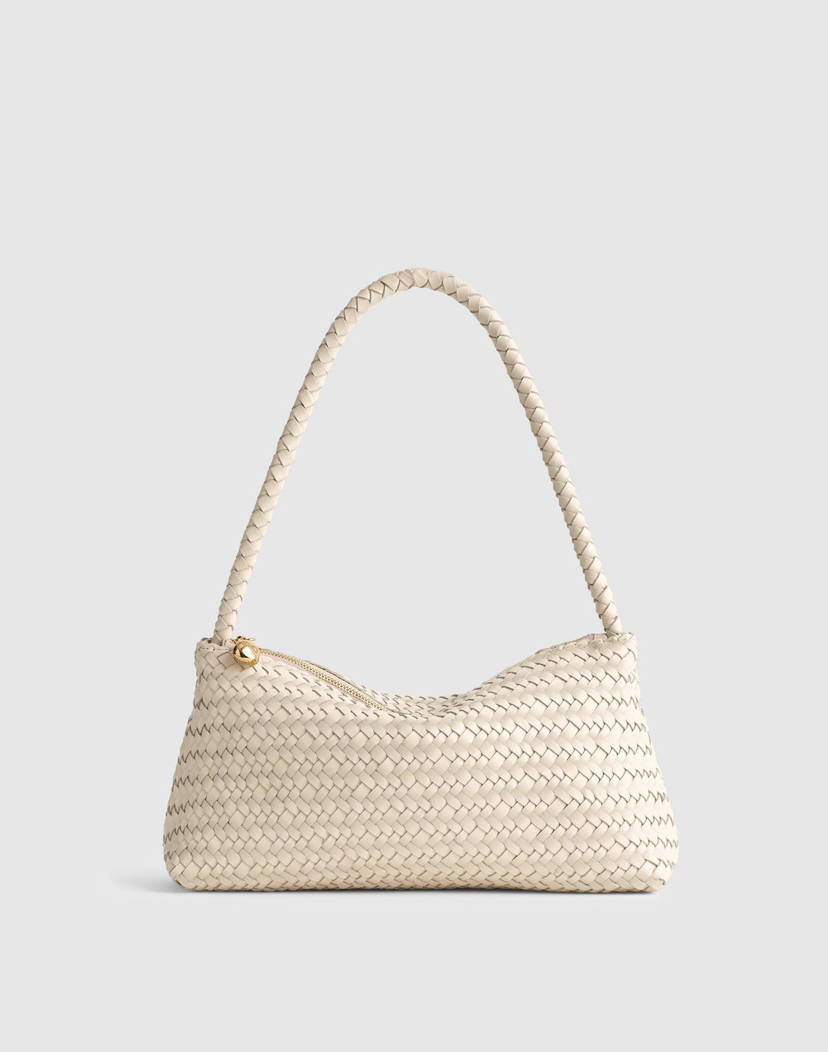 The Signature Woven Mini Zip Shoulder Bag Vintage Muslin | Madewell