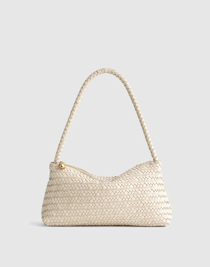 The Signature Woven Mini Zip Shoulder Bag Vintage Muslin | Madewell