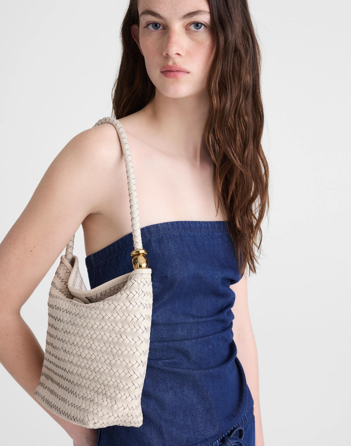 The Signature Woven Shoulder Bag Vintage Muslin | Madewell