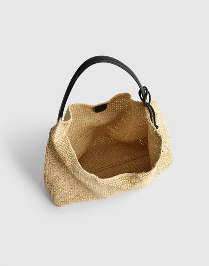 The Mylie Shoulder Bag in Straw Natural Multi | Madewell