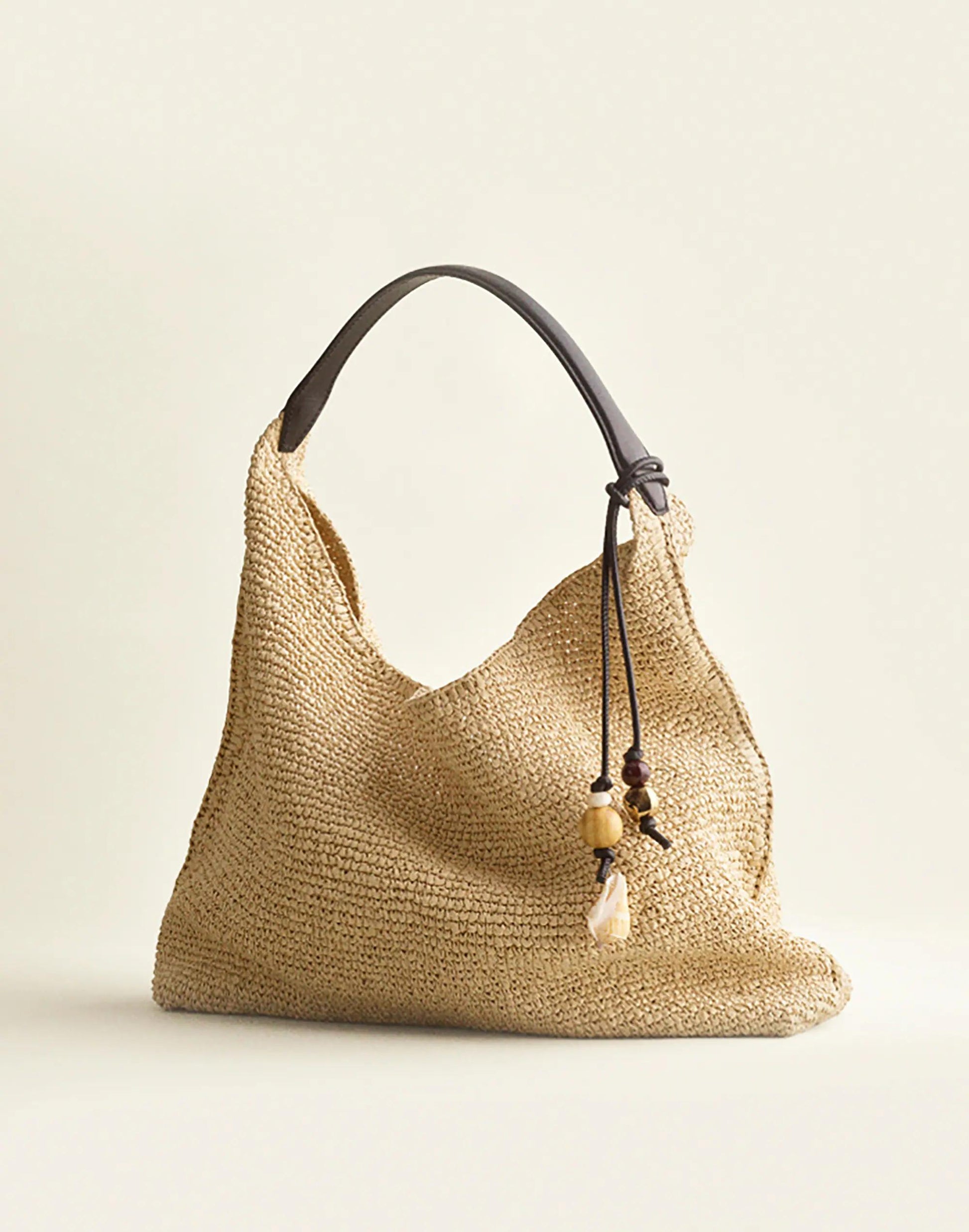The Mylie Shoulder Bag in Straw Natural Multi | Madewell