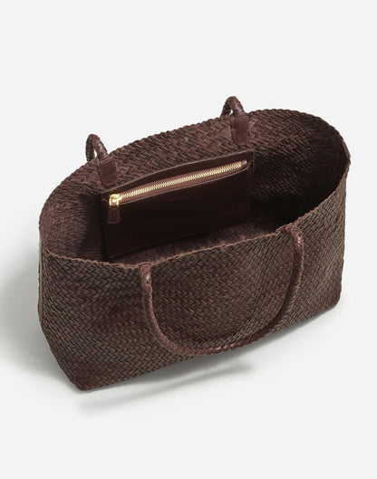 The Signature Woven Tote Coffee Bean | Madewell