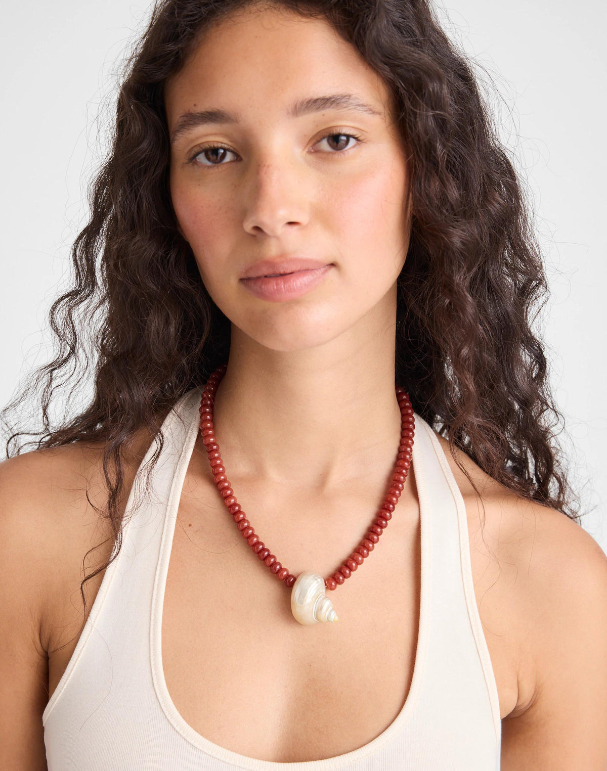Shell Beaded Choker Necklace Antique Gold | Madewell