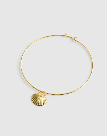 Shell Wire Choker Necklace Antique Gold | Madewell