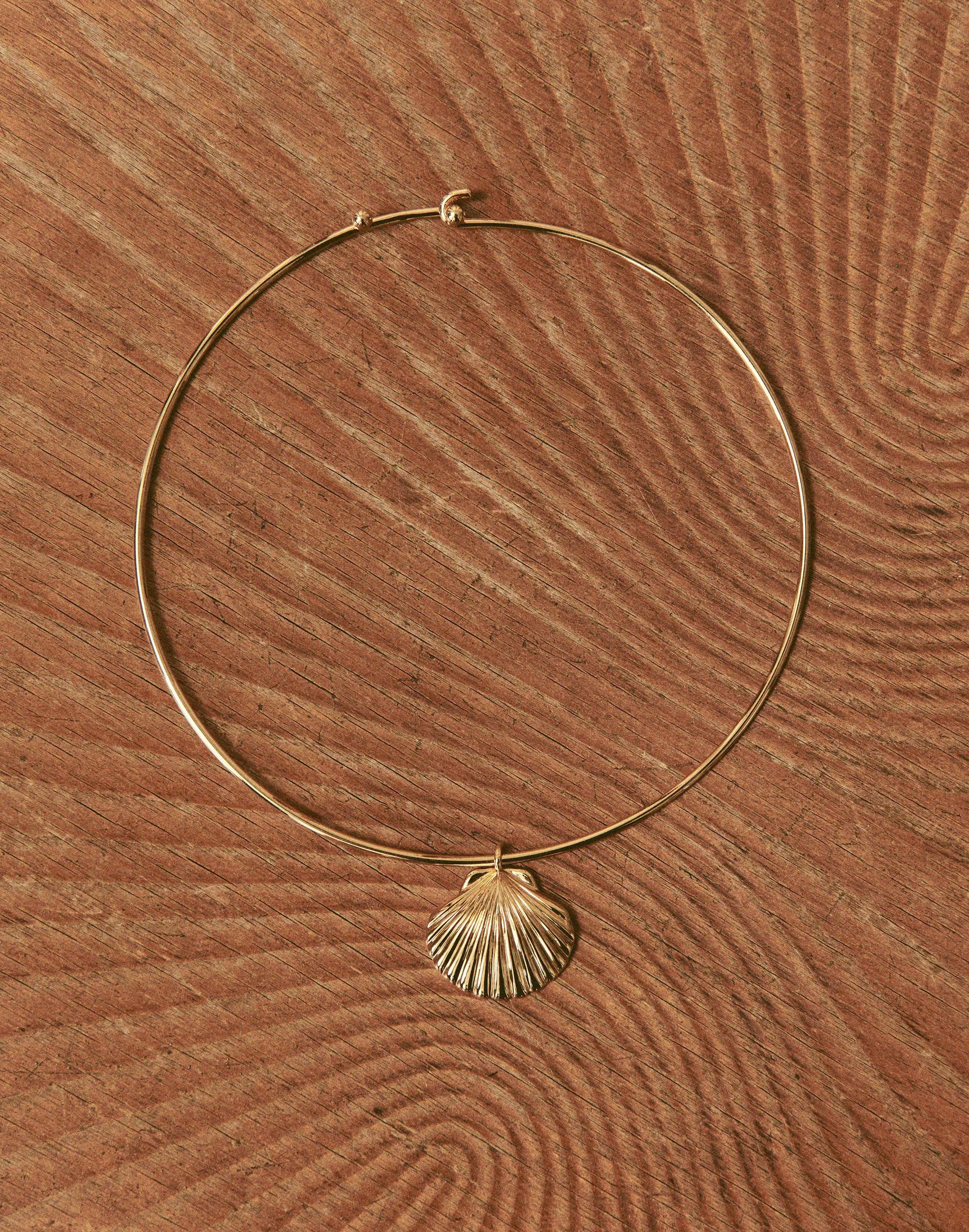 Shell Wire Choker Necklace Antique Gold | Madewell
