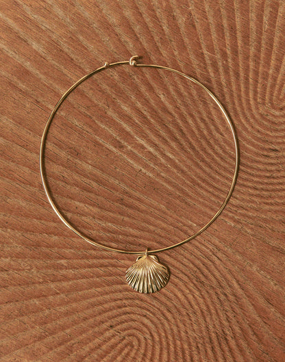 Shell Wire Choker Necklace Antique Gold | Madewell