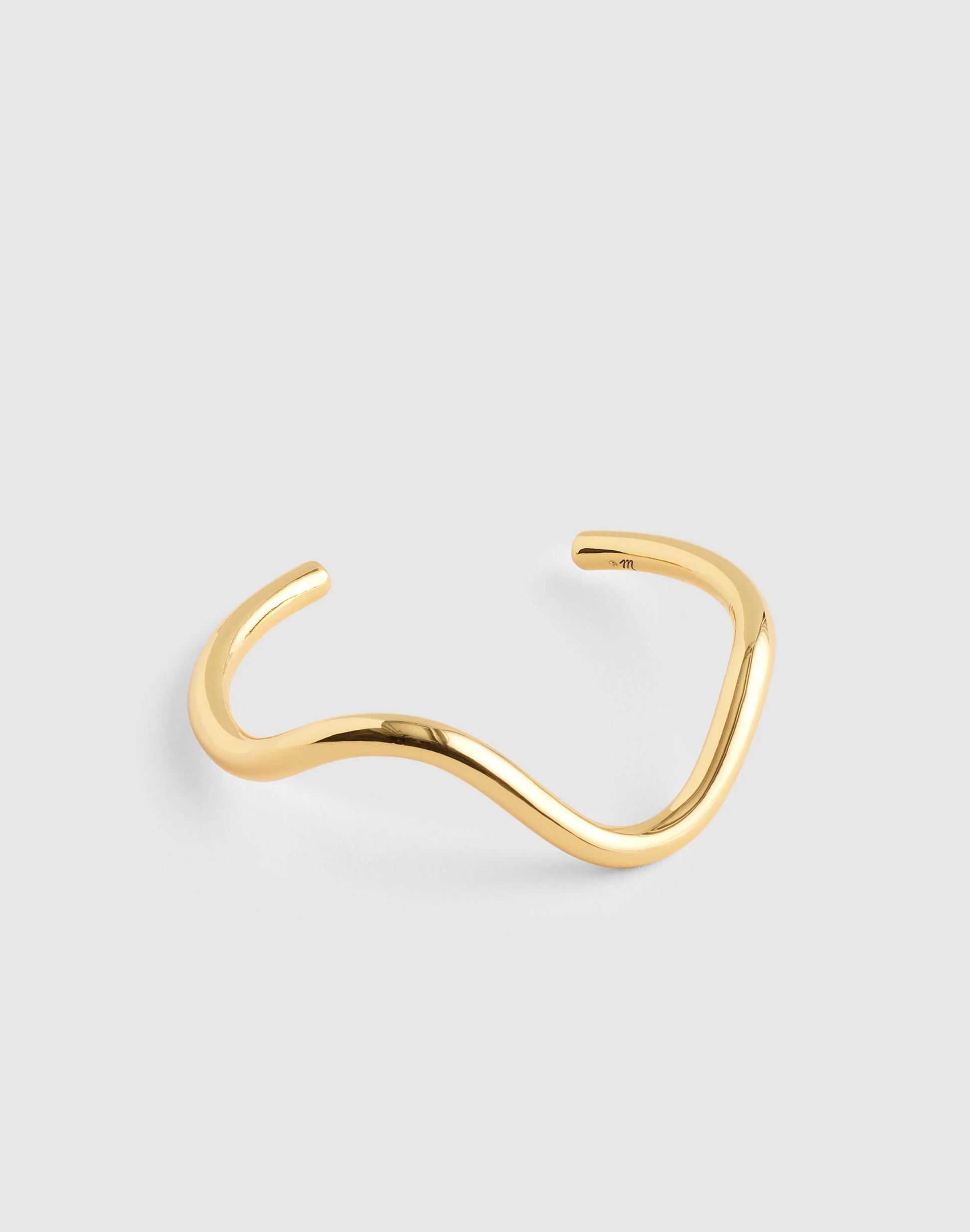 Wavy Cuff Bracelet Antique Gold | Madewell