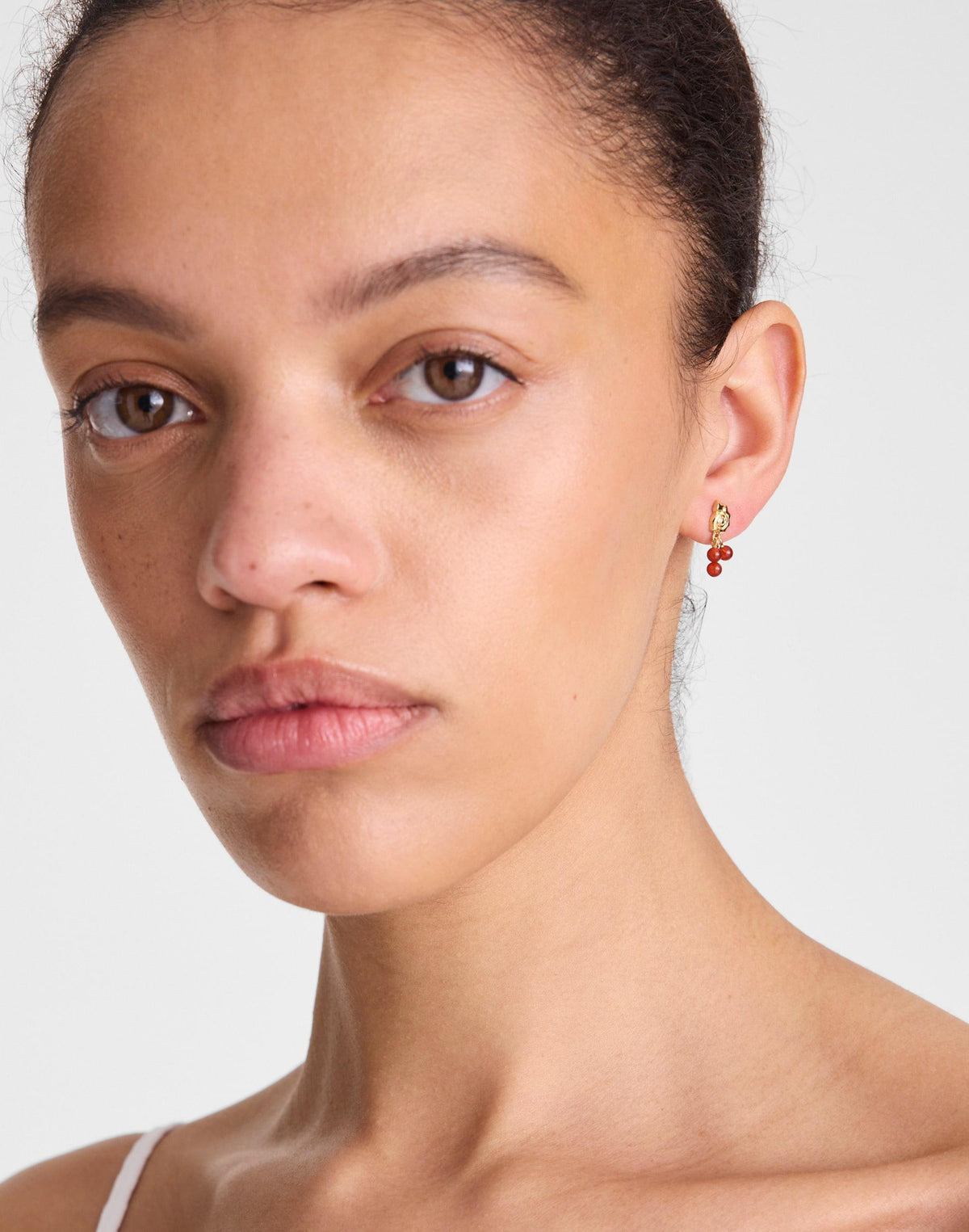 Demi-Fine Beaded Cluster Shell Stud Earrings 14k Gold | Madewell