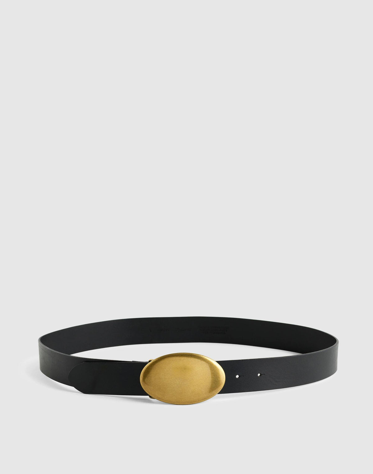 Oval Plaque-Buckle Belt True Black | Madewell
