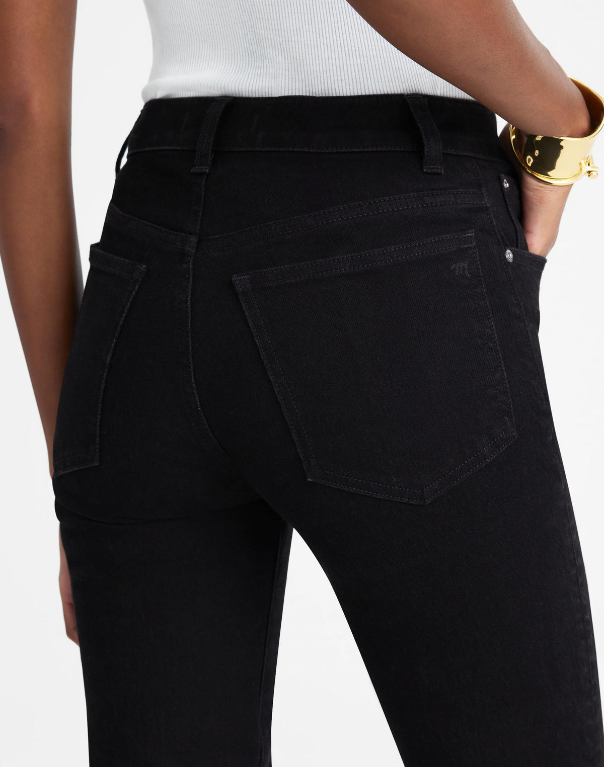 The Tall Longline Straight Jean Black Frost | Madewell