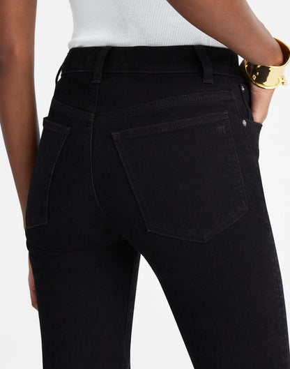 The Tall Longline Straight Jean Black Frost | Madewell