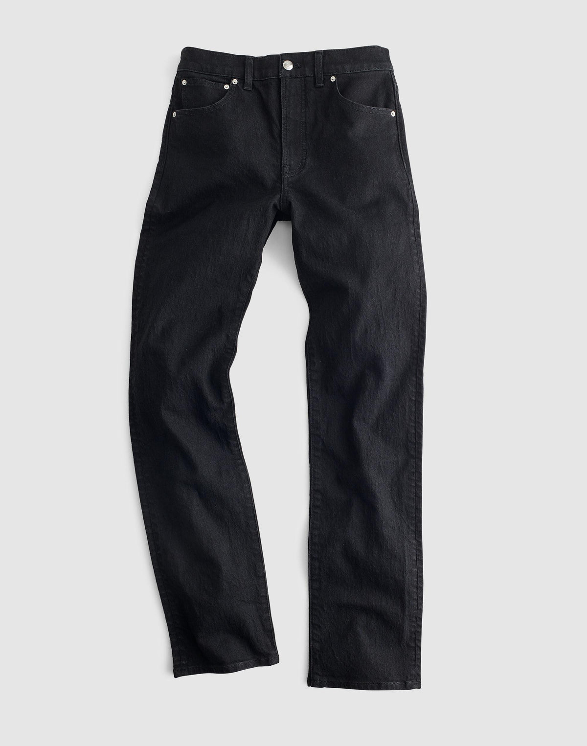 The Tall Longline Straight Jean Black Frost | Madewell