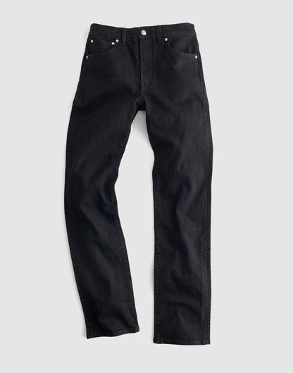 The Tall Longline Straight Jean Black Frost | Madewell
