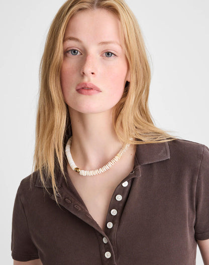 Sculptural Puka Shell Choker Necklace Vintage Ivory | Madewell