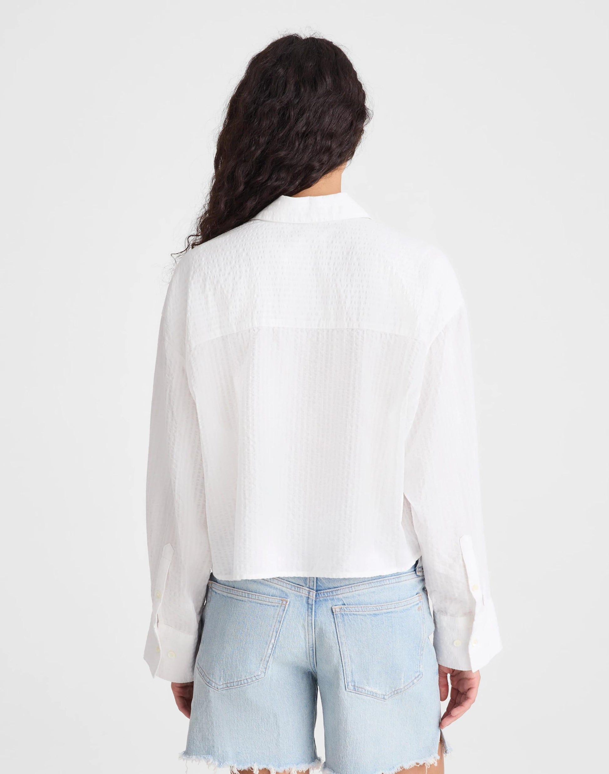 Straight-Hem Shirt White | Madewell