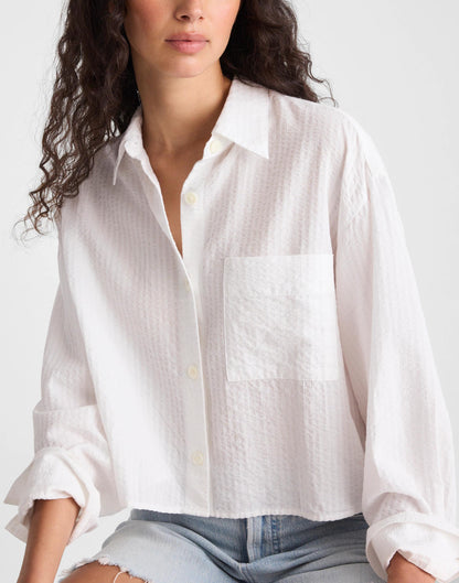 Straight-Hem Shirt White | Madewell