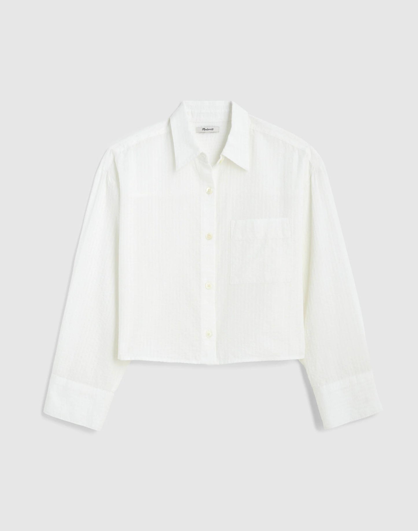 Straight-Hem Shirt White | Madewell