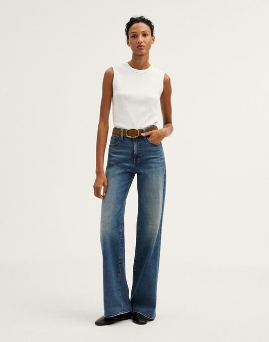 The Wide-Leg Jean in Super Stretch Denim Sunnyside Wash | Madewell
