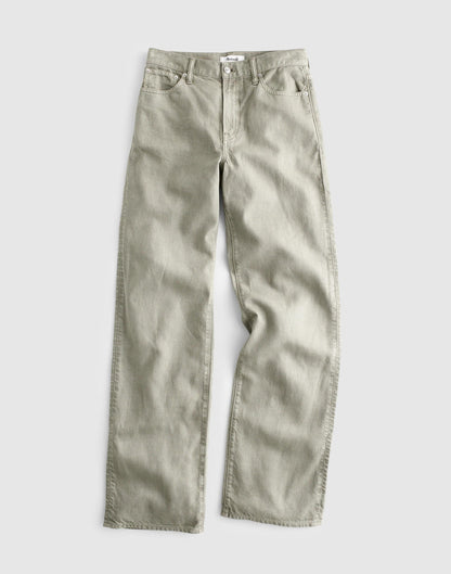 The Perfect Vintage Wide-Leg Jean in Airy Denim Chateau Olive | Madewell