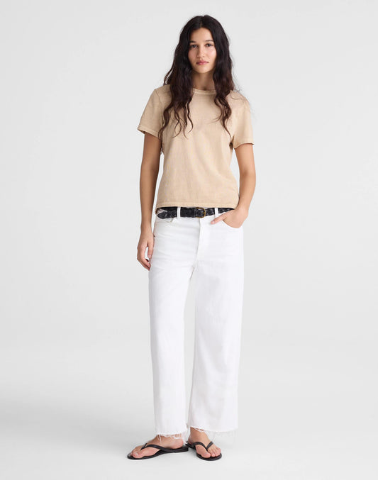 Low-Slung Baggy Crop Jean Tile White | Madewell
