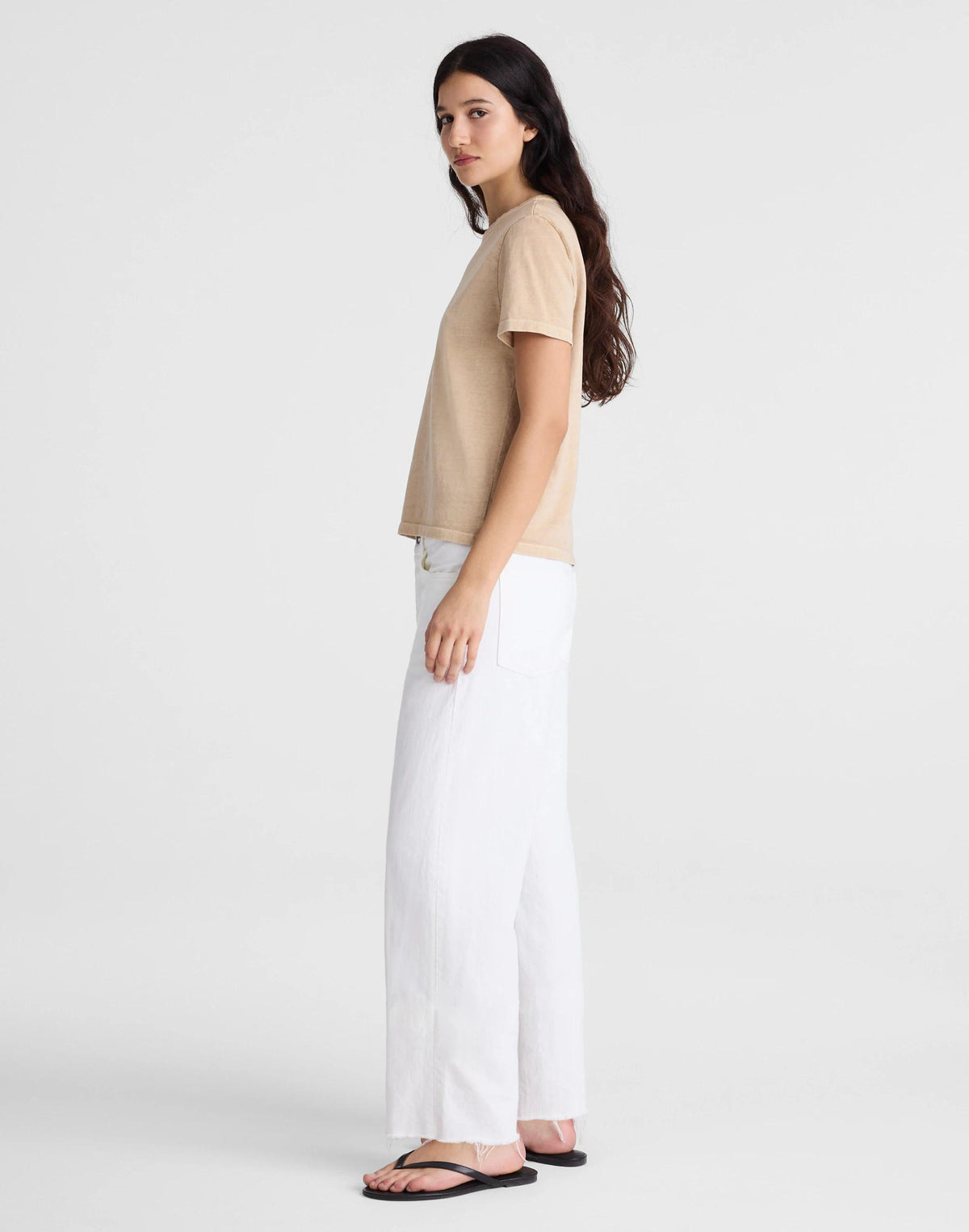 Low-Slung Baggy Crop Jean Tile White | Madewell