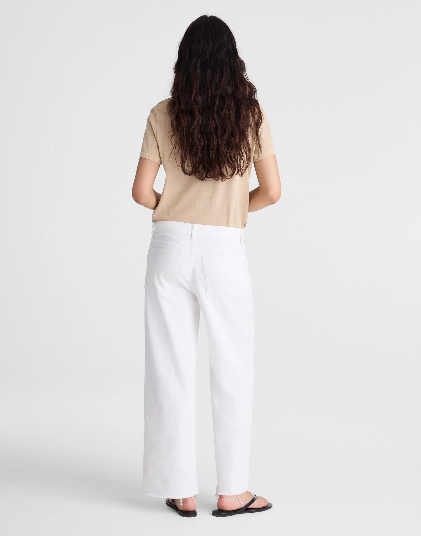 Low-Slung Baggy Crop Jean Tile White | Madewell
