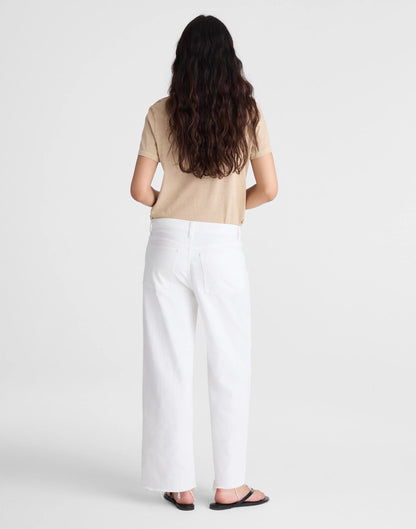 Low-Slung Baggy Crop Jean Tile White | Madewell