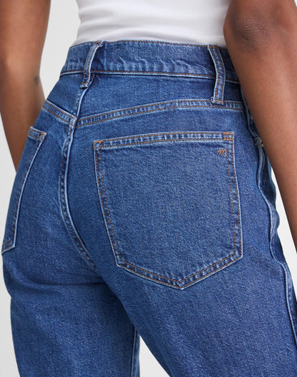 The Longline Straight Crop Jean Marina Blue | Madewell