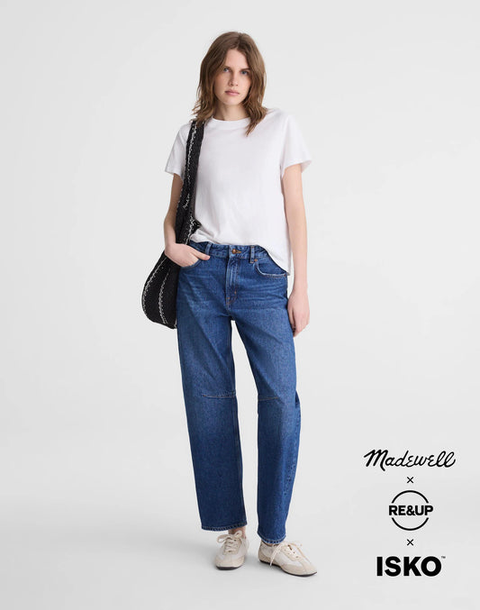 Circular Darted Barrel-Leg Jean Heirloom Wash | Madewell
