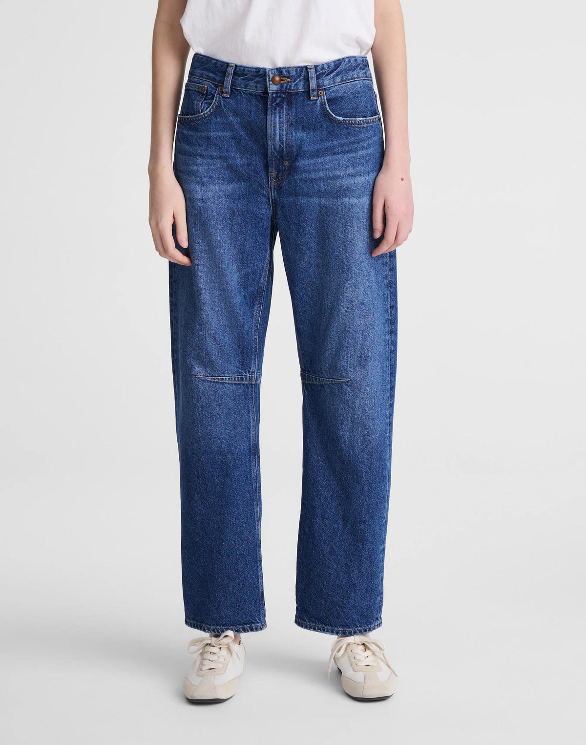 Circular Darted Barrel-Leg Jean Heirloom Wash | Madewell