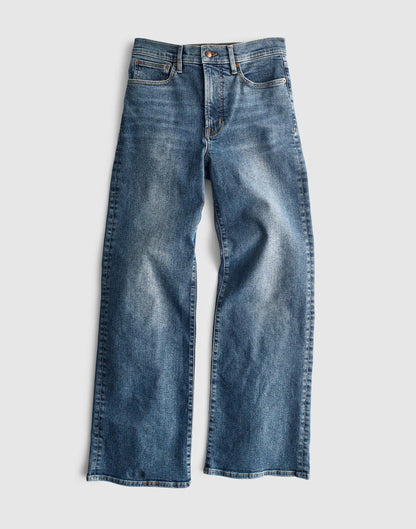 Circular Wide-Leg Jean Soft Indigo Wash | Madewell