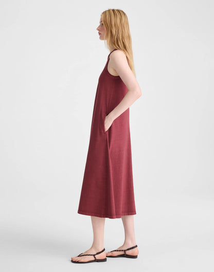 Seamed Tank Maxi Dress in Allday Jersey Dusty Merlot | Madewell