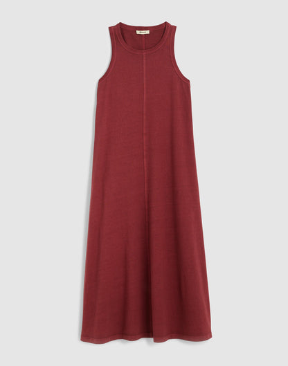 Seamed Tank Maxi Dress in Allday Jersey Dusty Merlot | Madewell