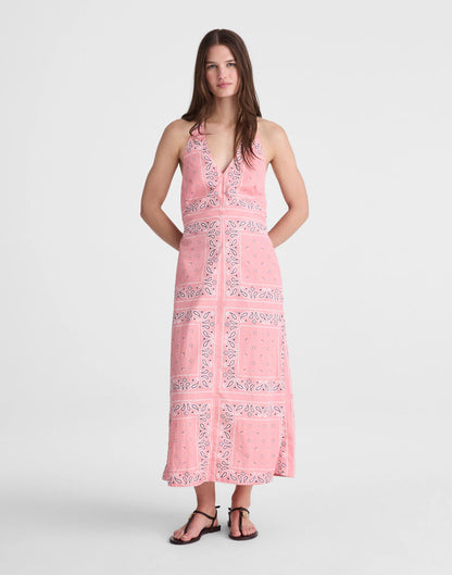 Madewell x Shopbop Smocked Halter Midi Dress Coral Bloom | Madewell