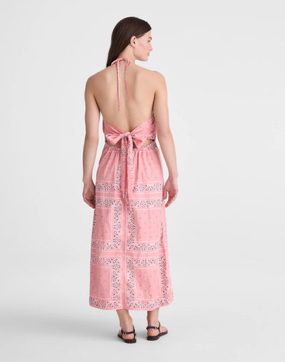 Madewell x Shopbop Smocked Halter Midi Dress Coral Bloom | Madewell