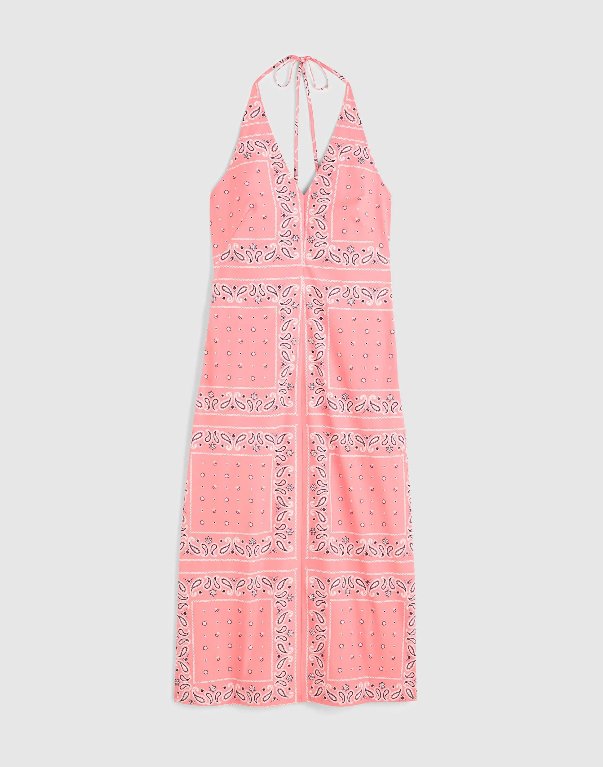 Madewell x Shopbop Smocked Halter Midi Dress Coral Bloom | Madewell