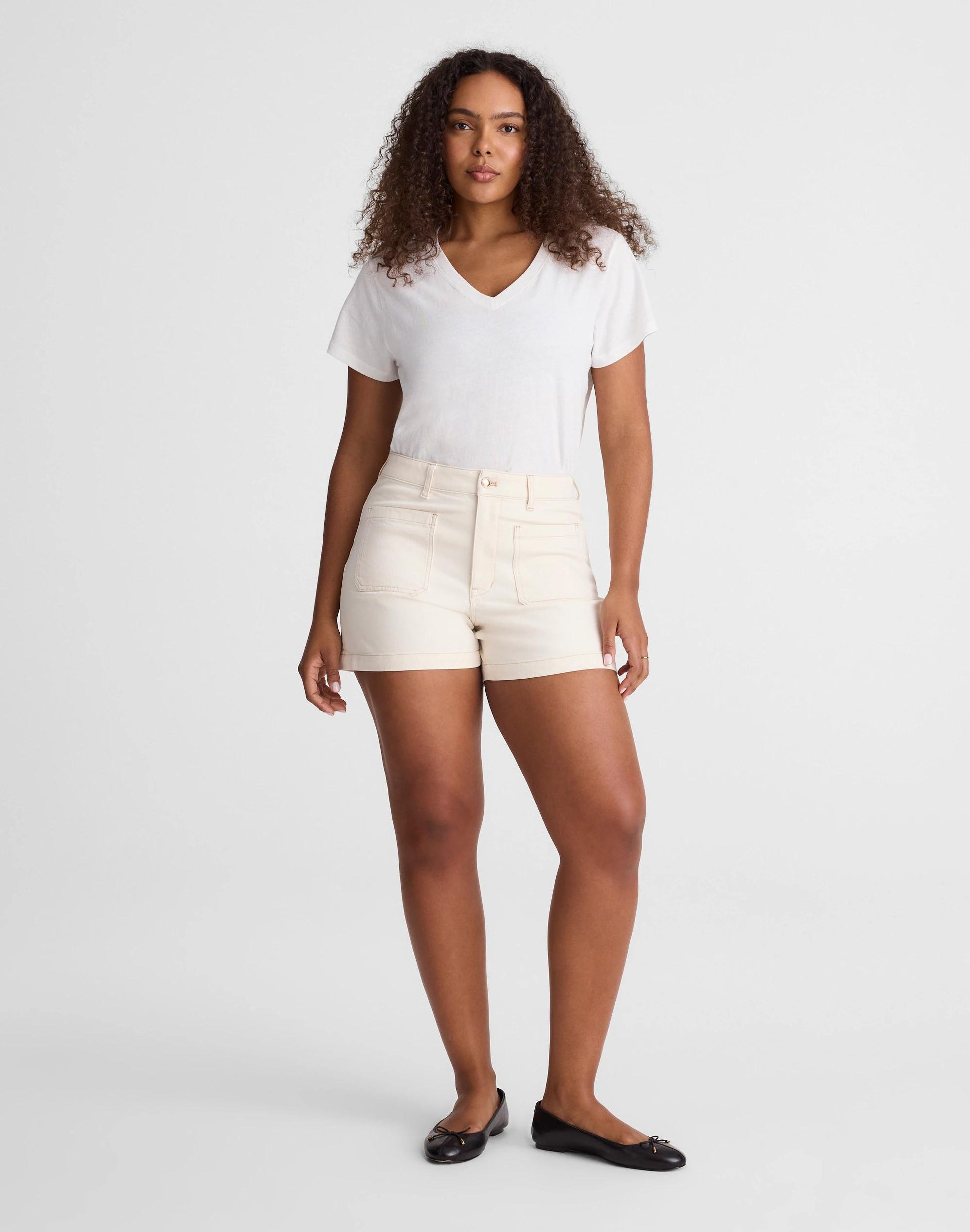 The Curvy Emmy Denim Short Vintage Canvas | Madewell