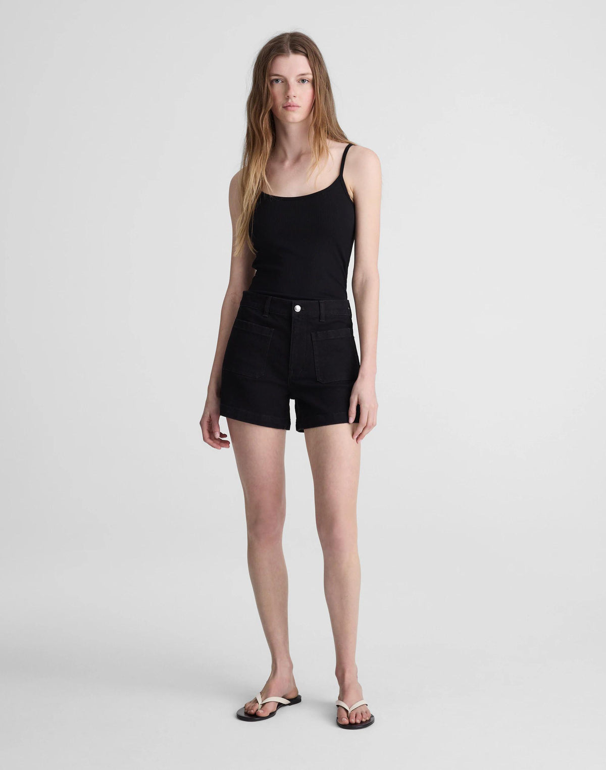 The Emmy Denim Short Black Rinse Wash | Madewell