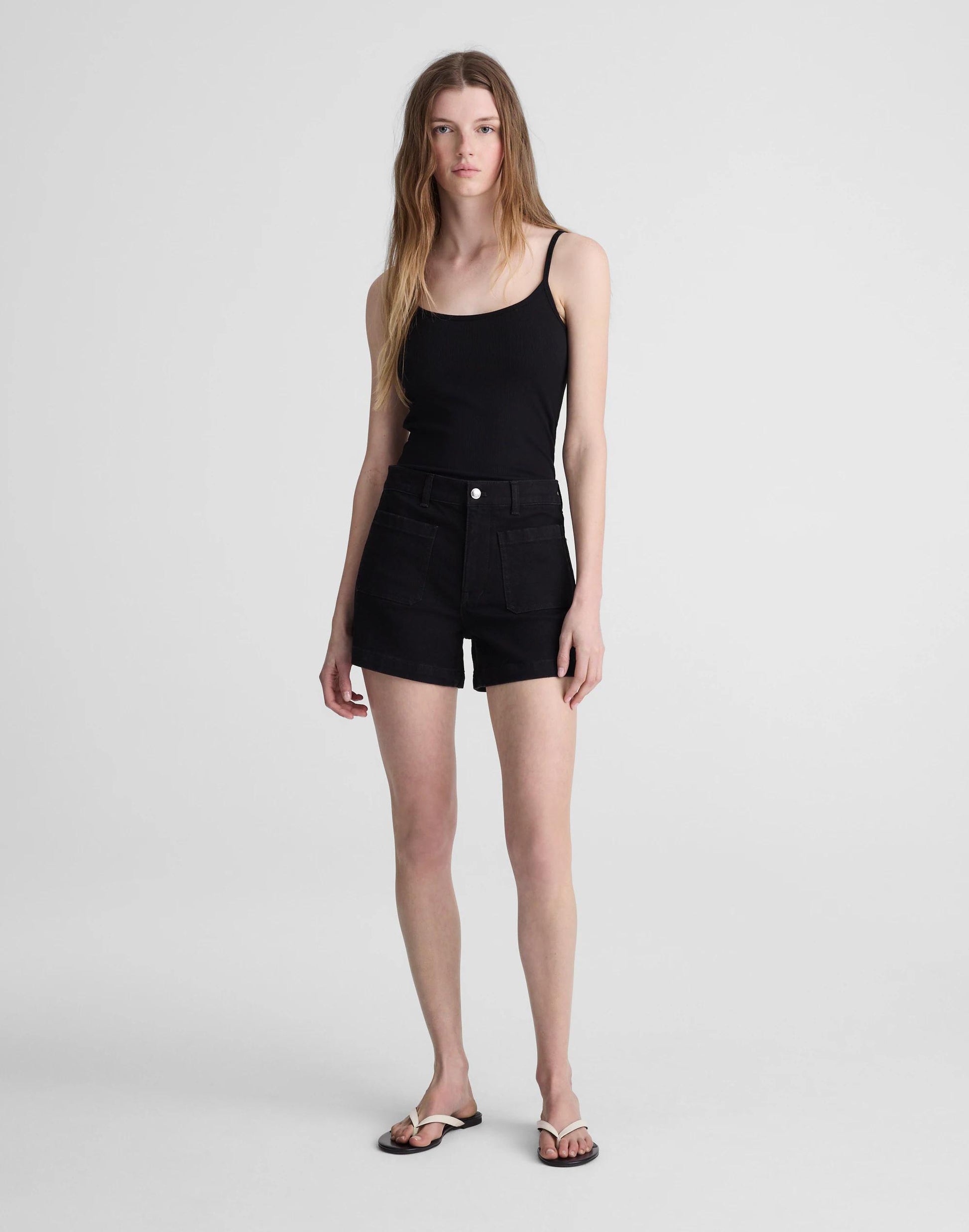 The Emmy Denim Short Black Rinse Wash | Madewell