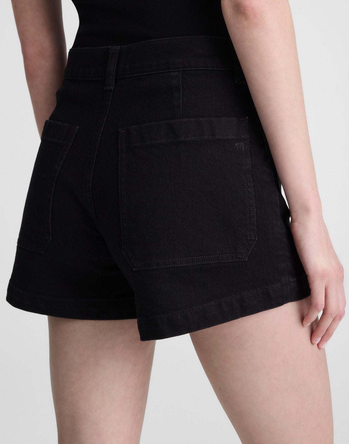 The Emmy Denim Short Black Rinse Wash | Madewell