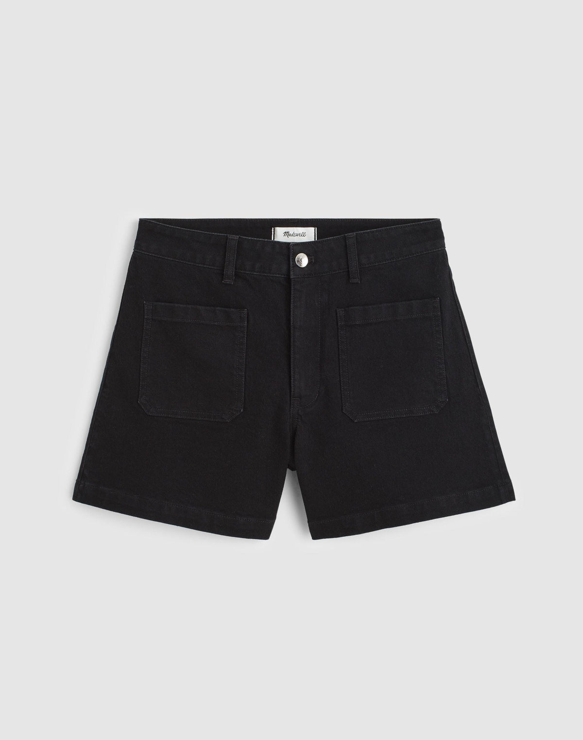 The Curvy Emmy Denim Short Black Rinse Wash | Madewell