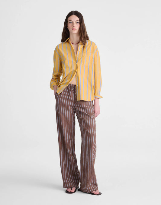 Pull-On Pants Brown Peri Twin Stripe | Madewell