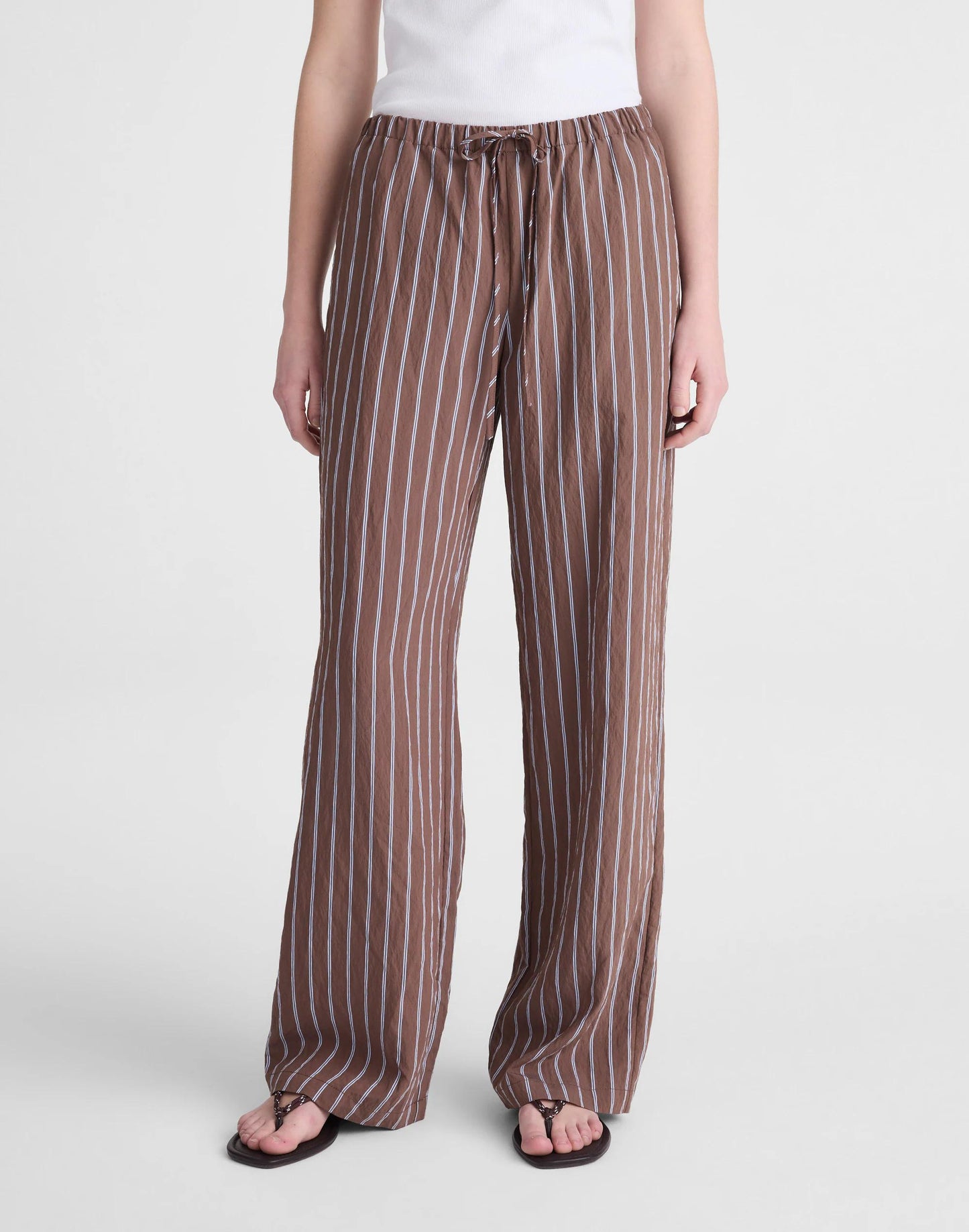 Pull-On Pants Brown Peri Twin Stripe | Madewell