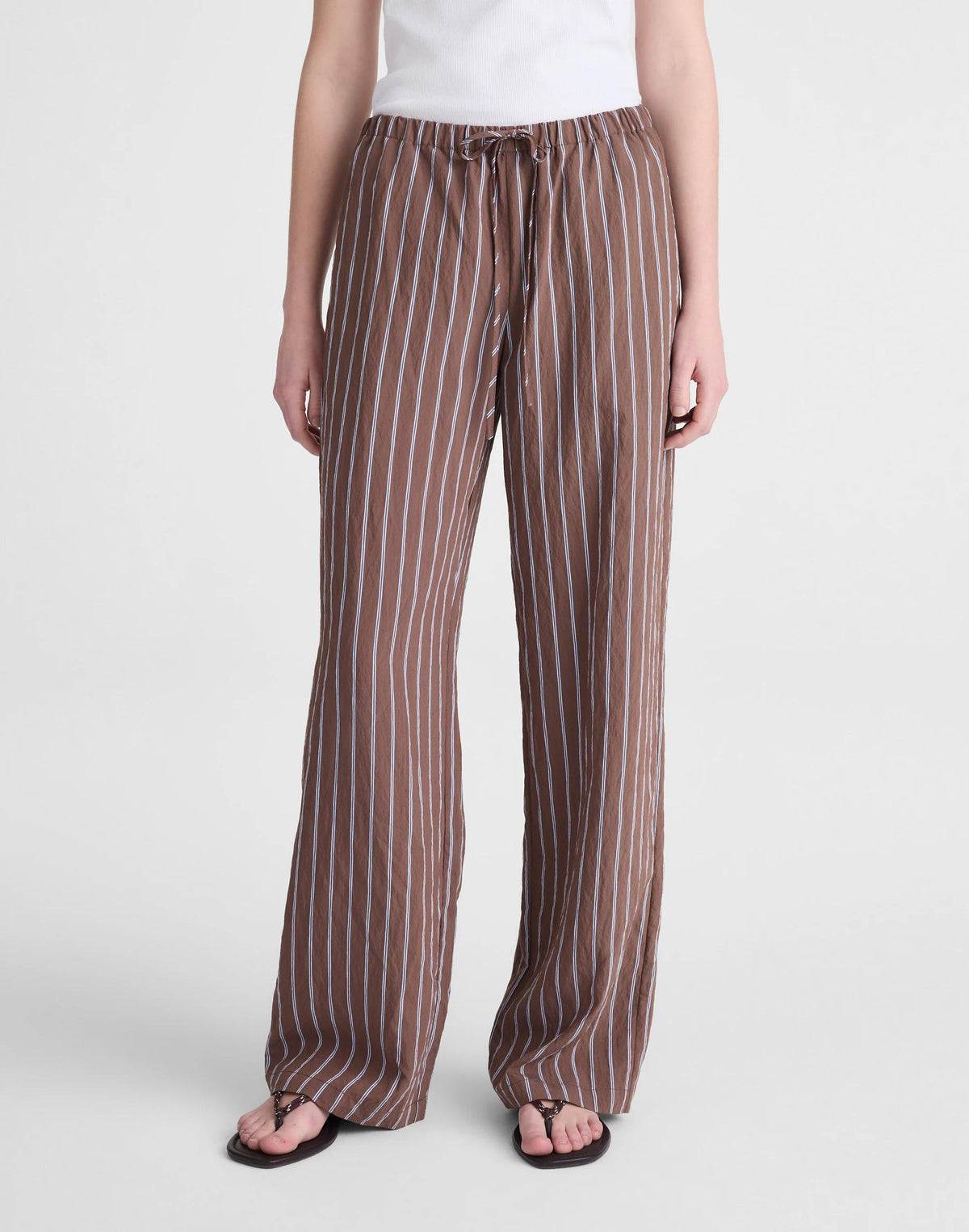 Pull-On Pants Brown Peri Twin Stripe | Madewell