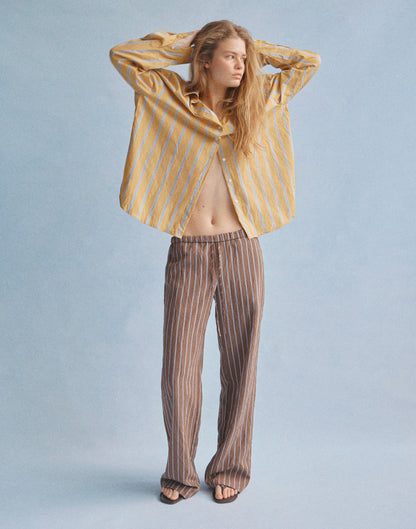 Pull-On Pants Brown Peri Twin Stripe | Madewell