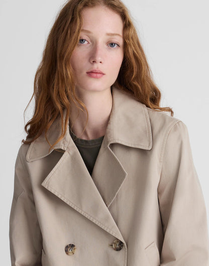 Cropped Trench Coat Coastal Dune | Madewell