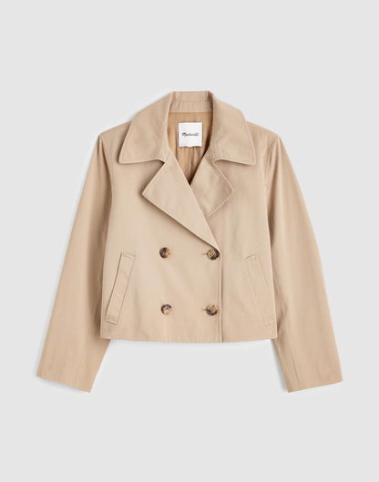 Cropped Trench Coat Coastal Dune | Madewell
